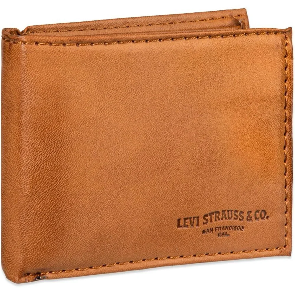 Men's Capacity Bifold Slip Pockets Tan Style Multiple Card Wallet Designed